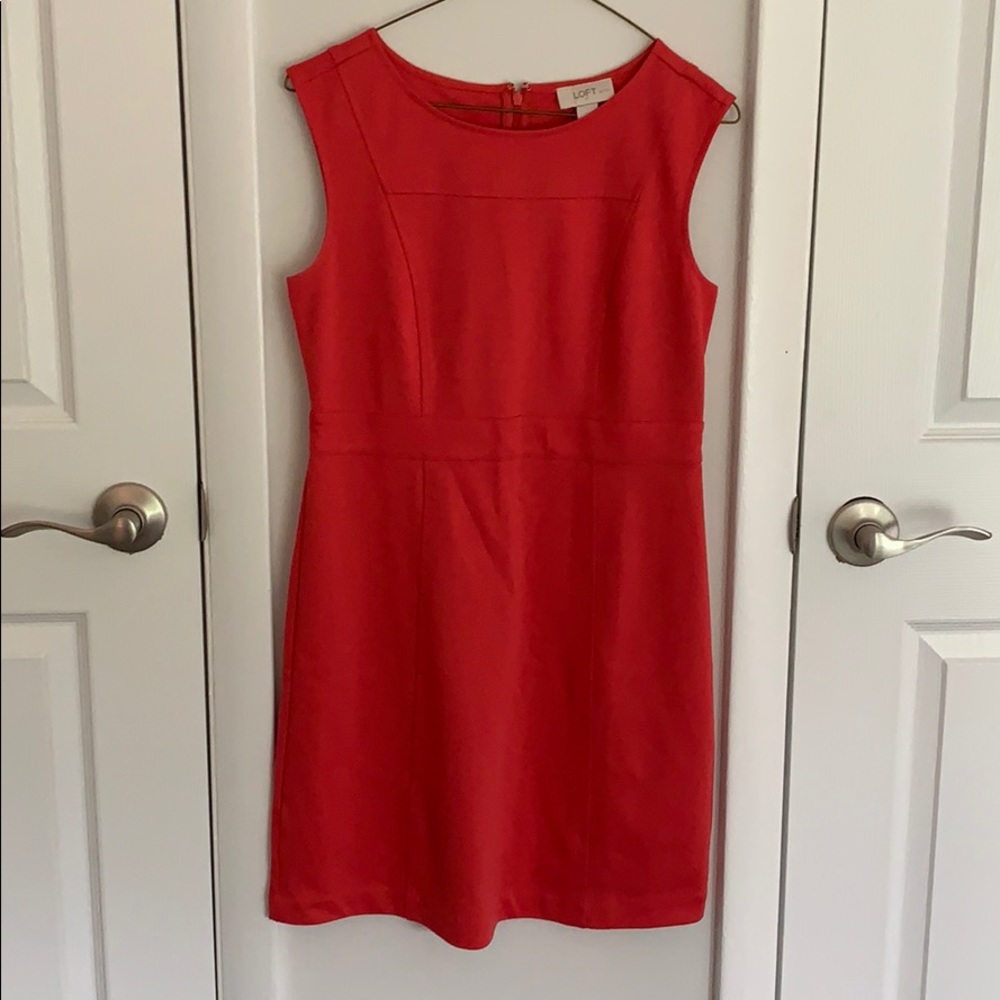 Loft coral dress